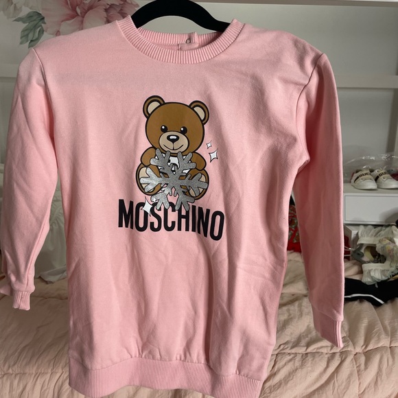 Moschino snowflake bear sweater dress